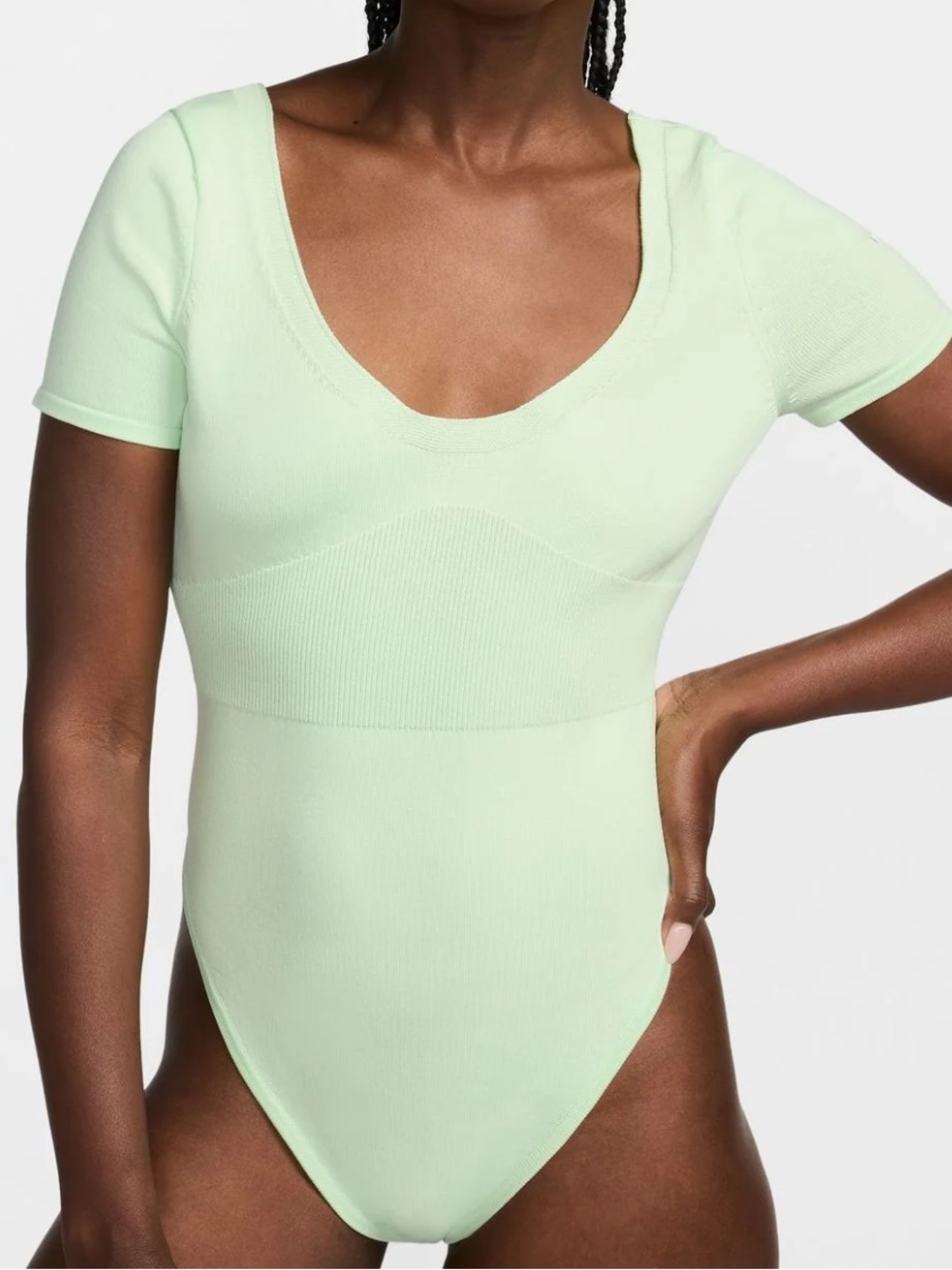 NWT Nike Sportswear Women’s Green Knit Bodysuit XL X-Large